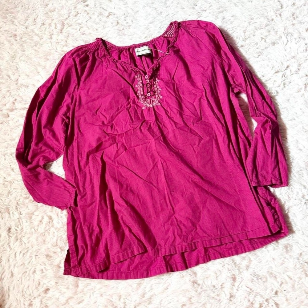 Bit & Bridle Embroidered Western Boho Country Cowgirl Rustic Top Womens 2X Indie